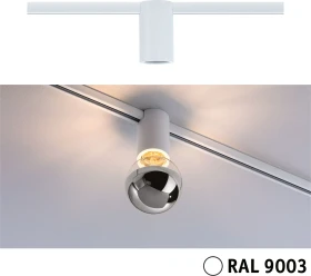 Paulmann URail Socket Schienensystem Spot E27 signalweiß, 1 Stück