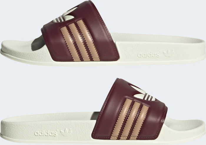 adidas Adilette shadow red/cream white/warm sandstone