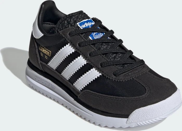 adidas SL 72 RS Elastic Laces core black/cloud white/blue (Junior)