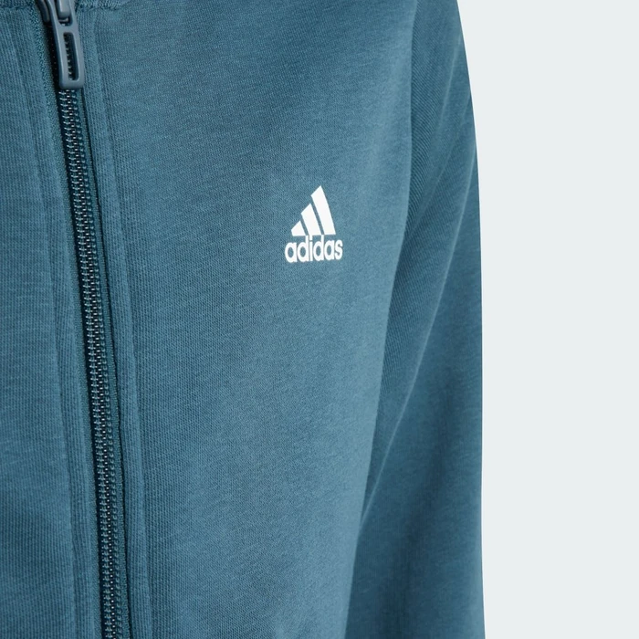 adidas Essentials Linear Logo Kapuze Hoodie arctic night/white (Junior)