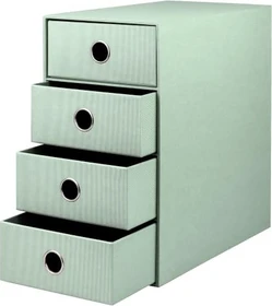 Rössler 4er Schubladenbox, 4 Schubladen, A5, mint