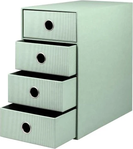 Rössler 4er Schubladenbox, 4 Schubladen, A5, mint