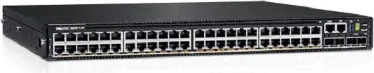 Dell EMC Networking N Series PowerSwitch N2200 Rackmount 2.5G Managed Stacking Switch, 48x RJ-45, 4x SFP28, 2160W PoE++, Front to Back Airflow