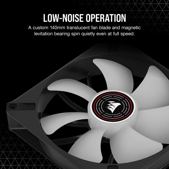 Corsair ML Series ML140 LED Elite Red, schwarz, 140mm