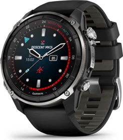 Garmin Descent Mk3i 51mm mit Silikonarmband silver-black pvd titanium/black-pebble grey