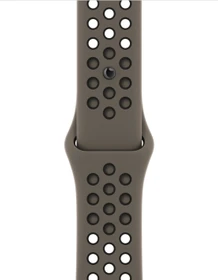 Apple Nike Sportarmband Regular für Apple Watch 41mm Olive Grey/schwarz