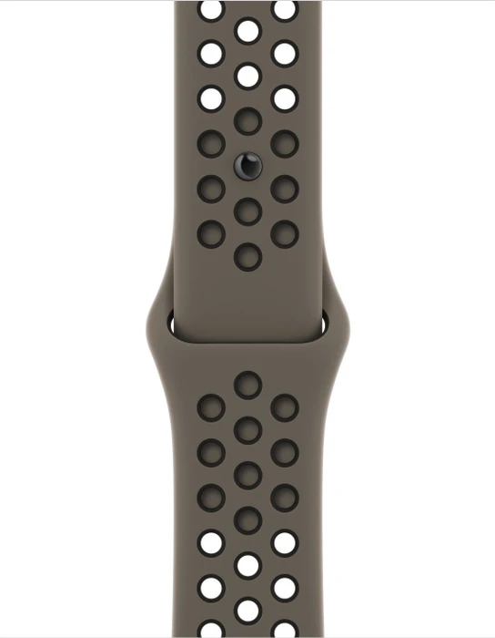 Apple Nike Sportarmband Regular für Apple Watch 41mm Olive Grey/schwarz