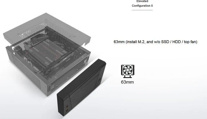 SilverStone Milo ML10, schwarz, Mini-ITX