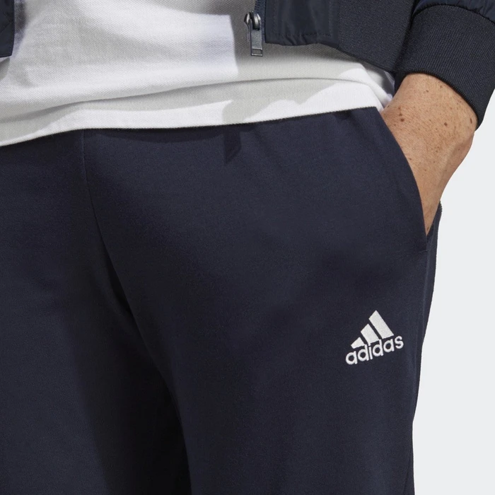 adidas Essentials Single Jersey Tapered Elasticized Cuff Logo Trainingshose lang legend ink (Herren)