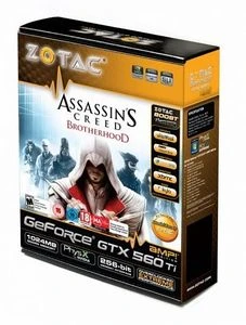 Zotac GeForce GTX 560 Ti AMP!, 1GB GDDR5, 2x DVI, Mini HDMI
