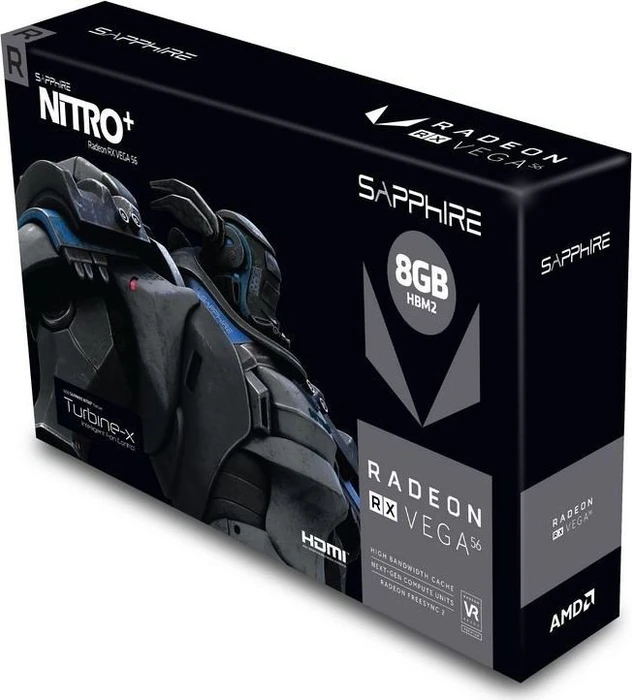 Sapphire Nitro+ Radeon RX Vega 56, 8GB HBM2, 2x HDMI, 2x DP, full retail