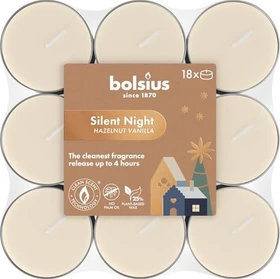Bolsius Aromatic Tealights Vanilla Duftkerze, 18 Stück