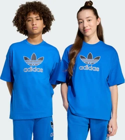adidas Oversize Trefoil T-Shirt kurzarm blau (Junior)