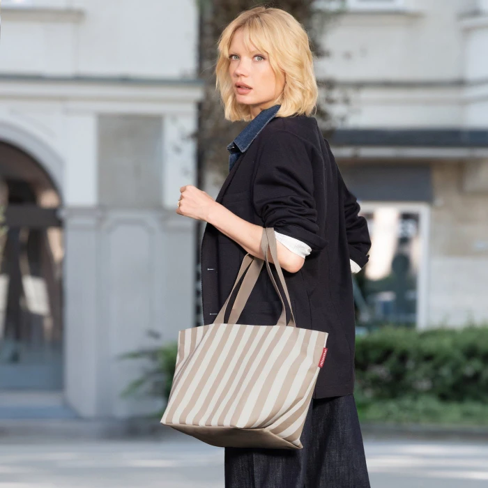 Reisenthel M Shopper summerstripes coffee