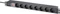 Sygonix 19" Aluminium Steckdosenleiste, 1HE, 8-fach, 250V, schwarz, 1.8m Vorschaubild