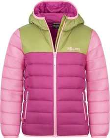 Trollkids Eikefjord Funktionsjacke hedge green/candy pink (Junior)