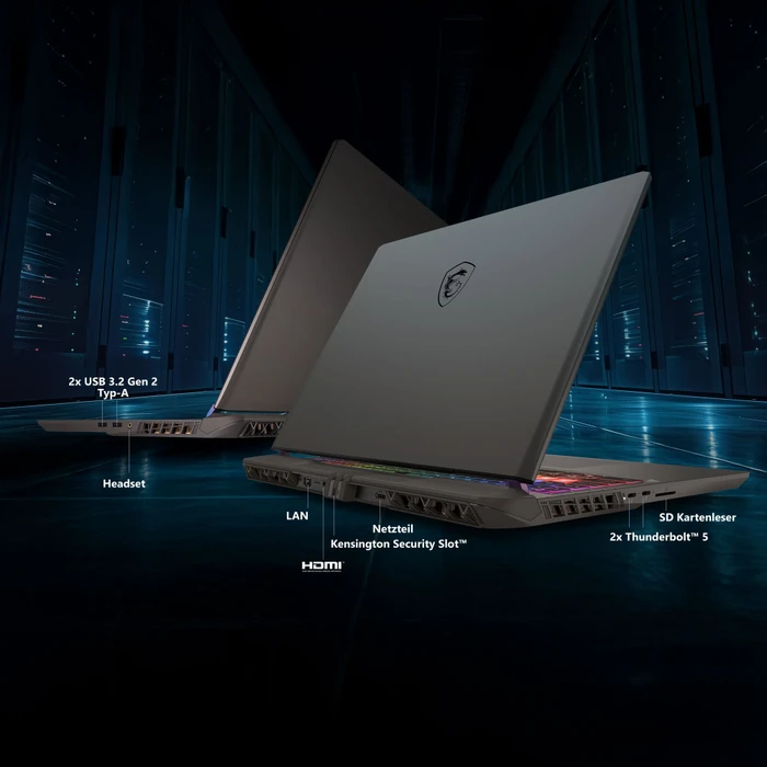 MSI Vector 16 HX AI A2XWHG-264, Cosmos Gray, Core Ultra 7 255HX, 16GB RAM, 1TB SSD, GeForce RTX 5070 Ti, DE