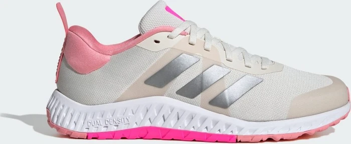 adidas Everyset Trainer chalk white/iron metallic/lucid pink (Damen)