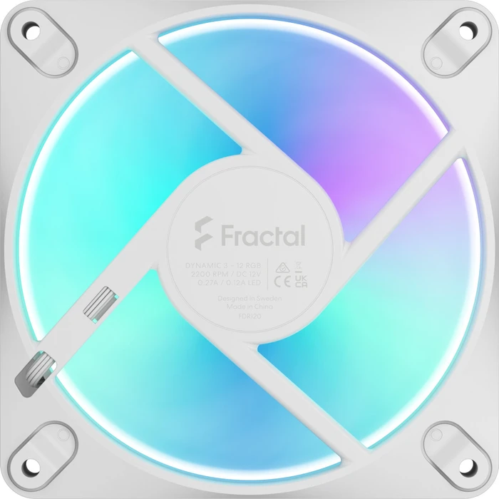 Fractal Design Dynamic 3 RGB White, weiß, 120mm