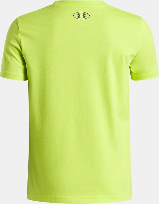 Under Armour Sportstyle Funktionsshirt kurzarm green citrine/black (Junior)