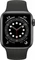 Apple Watch Series 6 (GPS) 40mm Aluminium space grau mit Sportarmband schwarz Vorschaubild