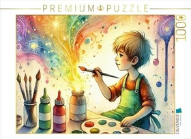 Calvendo Ein Jahr mit deinem inneren Kind - HD-Leinwand & Puzzle Kreativität