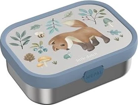 Mepal Little Dutch Campus Edelstahl Bento Brotdose mit Gabel Forest Friends