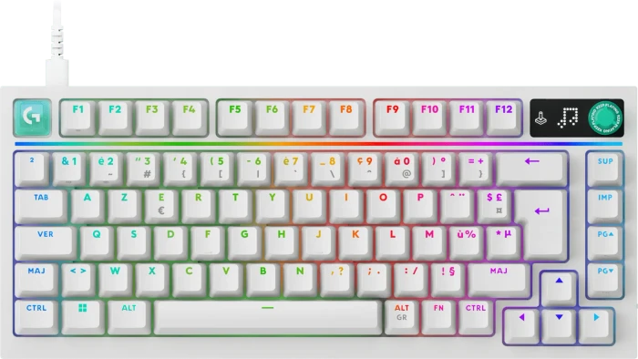 Logitech G316 X 75, weiß, Tactile Switch, USB, FR