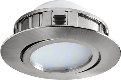 Eglo Pineda rund 8.4cm 6W 3000K Einbauleuchte nickel matt