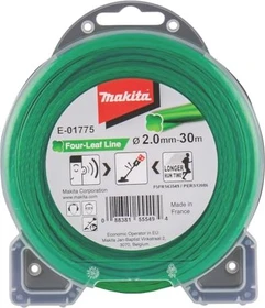 Makita Trimmerfaden Four-Leaf für Rasentrimmer, 2mm/30m