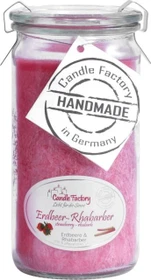 Candle Factory Mini Jumbo Duftkerze erdbeer rhabarber, 1 Stück