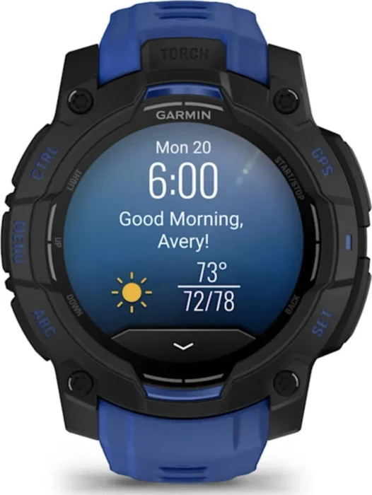 Garmin Instinct 3 45mm AMOLED bolt blue
