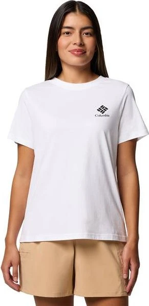 Columbia Rolling Bend mit Grafik T-Shirt kurzarm white/stacked gem (Damen)