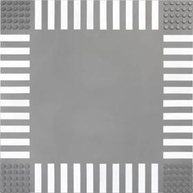 Open Bricks Stapelbare Bauplatte 32x32 Single Pack Straßenplatte Kreuzung