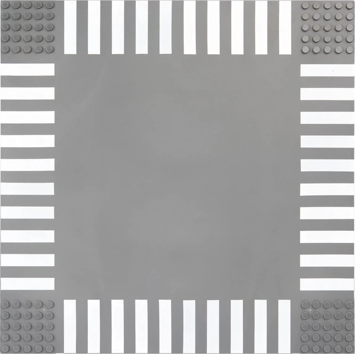 Open Bricks Stapelbare Bauplatte 32x32 Single Pack Straßenplatte Kreuzung