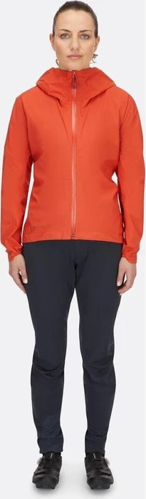 Rab Cinder Downpour Light Fahrradjacke red grapefruit (Damen)