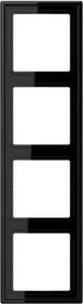 Jung Serie LS 990 Rahmen 4-fach, schwarz