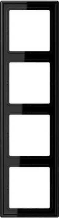 Jung Serie LS 990 Rahmen 4-fach, schwarz