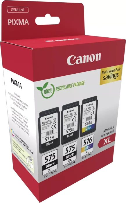 Canon Tinte PG-575XL 2x/CL-576XL schwarz/dreifarbig