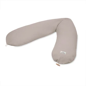 Julius Zöllner Nappi Waffelpiqué Stillkissen nougat