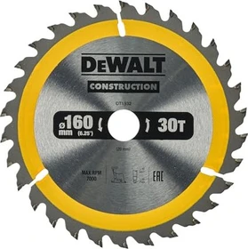 DeWalt DT1932 Kreissägeblatt 30Z, 160x1.5x20mm, 1 Stück