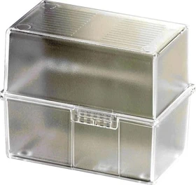 HAN Karteibox, A6, quer, transparent