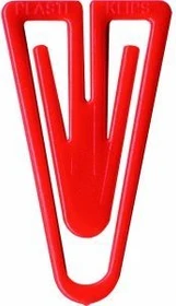 Laurel Plastiklips Büroklammern rot, 1000 Stück