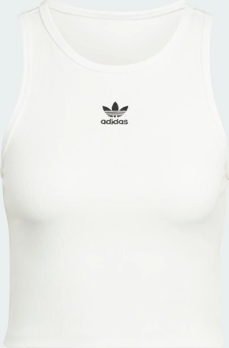 adidas Essentials Ribbed Funktionsshirt ärmellos cloud white (Damen)