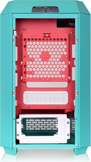 Thermaltake The Tower 250 Mint Strawberry, türkis, Glasfenster, Mini-ITX
