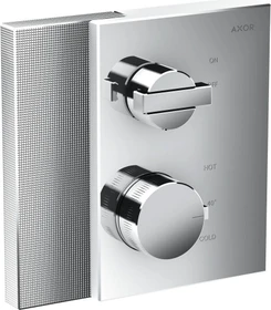 Hansgrohe Axor Edge Thermostat mit Absperrventil Diamantschliff polished gold optic