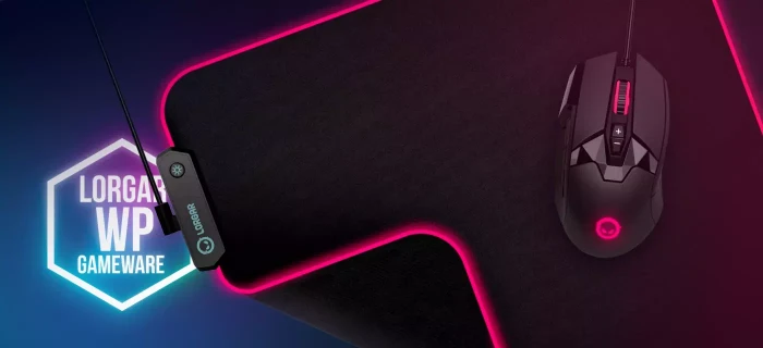Lorgar Steller 919 Extra-Large RGB Gaming Mousepad, 900x360mm, schwarz