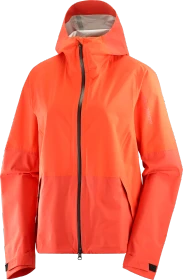 Salomon Outerpath 2.5L Funktionsjacke poppy/cherry tomato (Damen)