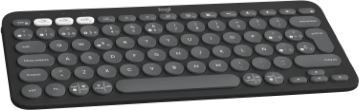 Logitech K380s Pebble Keys 2, schwarz/grau, Logi Bolt, USB/Bluetooth, ES