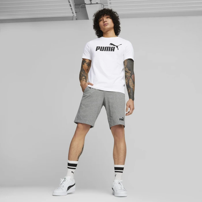 Puma Essentials Logo T-Shirt kurzarm puma white (Herren)